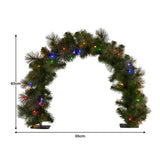 Christabelle 60cm Battery-operated Tabletop Christmas Archway Glittery Gold