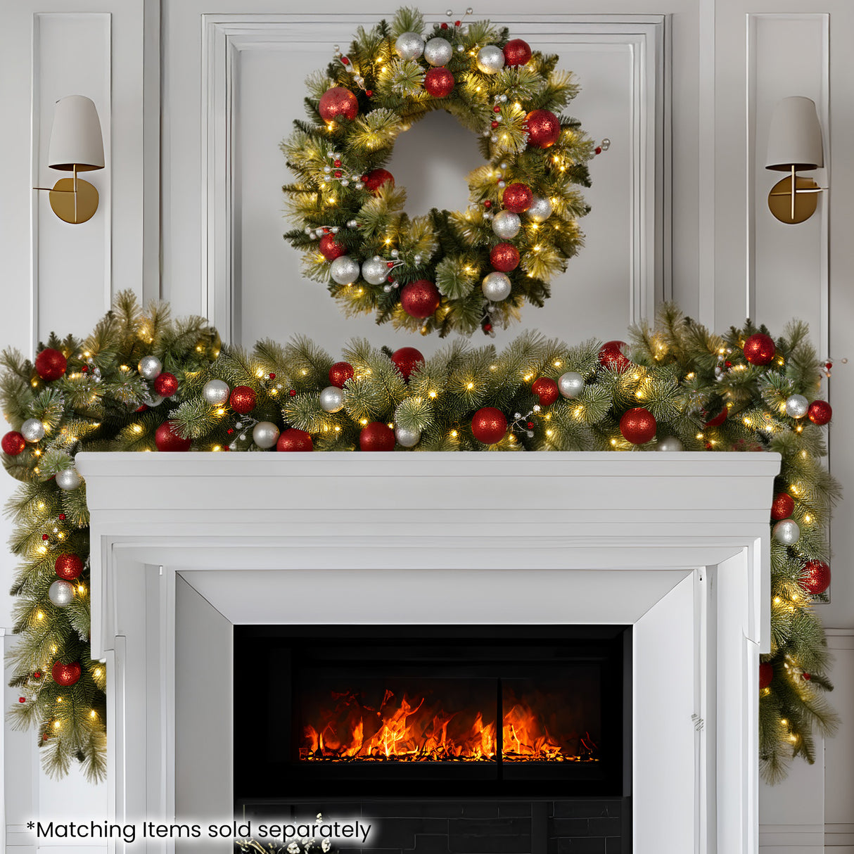 Christabelle 274cm Battery-operated Christmas Garland Jingle Bells Collection