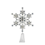Christabelle Snowflake Christmas Tree Topper Beaded Decoration Ornament Xmas