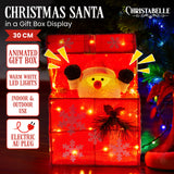 Christabelle Animated Santa Gift Box Led Christmas Tree Decoration Xmas Ornament