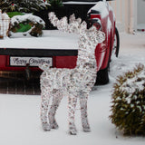 Christabelle 112cm Animated Reindeer Christmas Led Lights Tinsel Xmas Decor