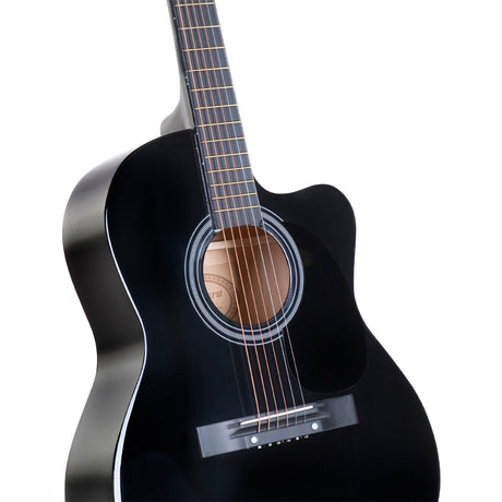 Karrera black guitar.