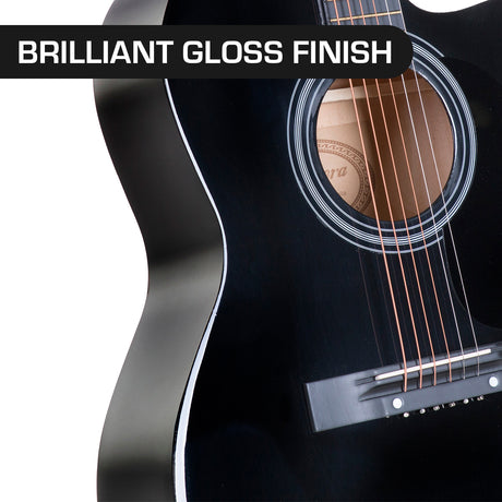 Karrera black guitar.