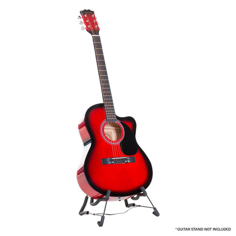 Karrera red guitar.