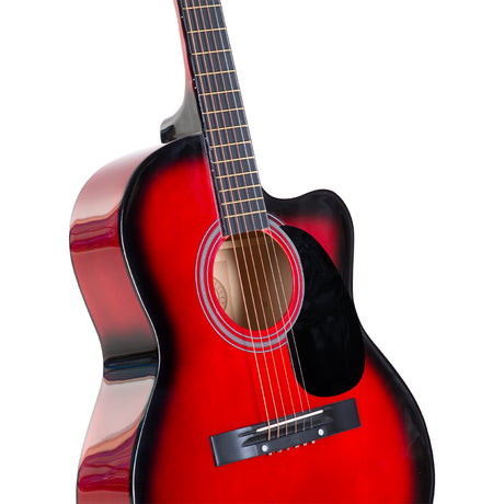 Karrera red guitar.