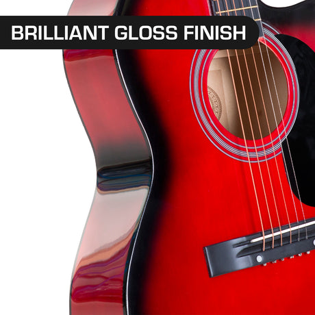 Karrera red guitar.