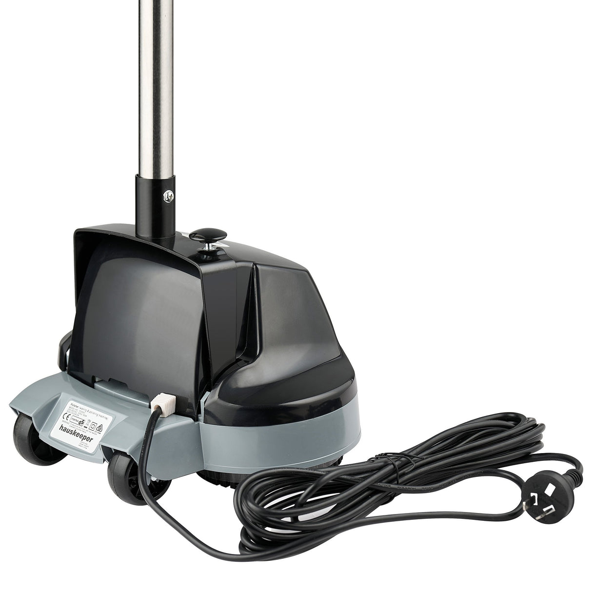 Kartrite Hauskeeper Gen2 5-in-1 Black Electric Floor Polisher Hard Waxer Buffer Scrubber Cleaner 240v With Twin Rotating Brushes 6m Power Cord