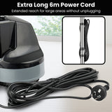 Kartrite Hauskeeper Gen2 5-in-1 Black Electric Floor Polisher Hard Waxer Buffer Scrubber Cleaner 240v With Twin Rotating Brushes 6m Power Cord