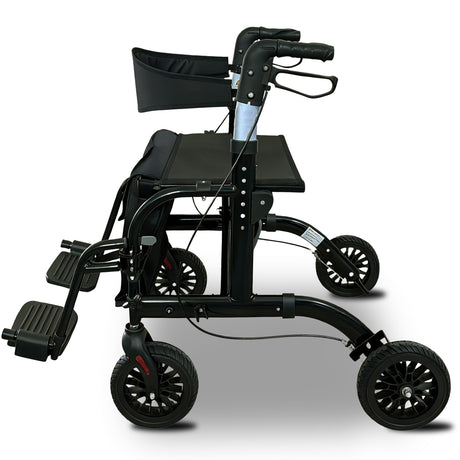 Orthonica black aluminium foldable mobility.