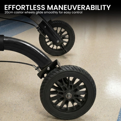 Orthonica black aluminium foldable mobility.