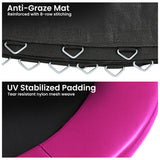Kahuna 8ft Replacement Trampoline Safety Pad Cover and Jumping Spring Mat - Pink