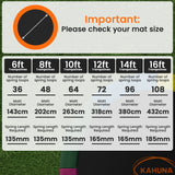 Kahuna 8ft Replacement Trampoline Safety Pad Cover and Jumping Spring Mat - Rainbow