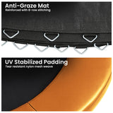 Kahuna 10ft Replacement Trampoline Safety Pad Cover and Jumping Spring Mat - Orange