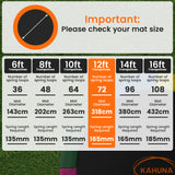 Kahuna 12ft Replacement Trampoline Safety Pad Cover and Jumping Spring Mat - Orange