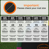 Kahuna 12ft Replacement Trampoline Safety Pad Cover and Jumping Spring Mat - Purple