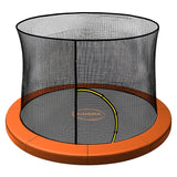 Kahuna 14ft Trampoline Pad and Net - Orange