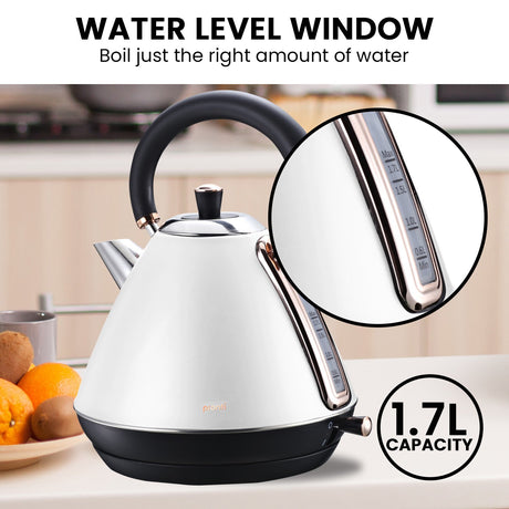 White toaster kettle.