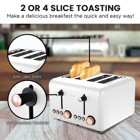 White toaster kettle.