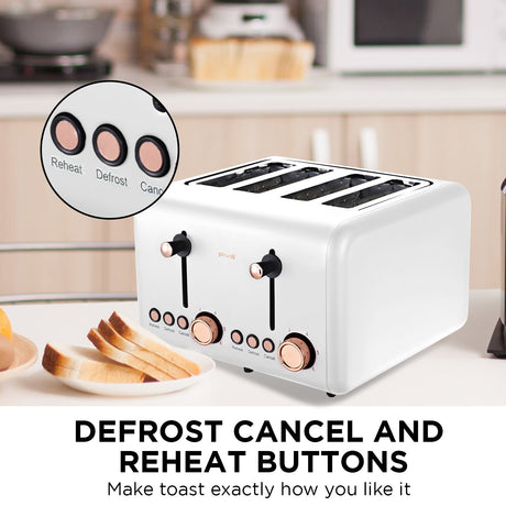 White toaster kettle.