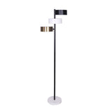 Metal floor lamp.