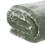 Laura Hill 800-GSM Mink Blanket Queen Size Double-Sided Soft Plush Bed Faux Throw Rug 220 X 240cm Heavy Sage