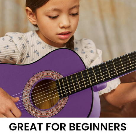 Purple cut guitar.