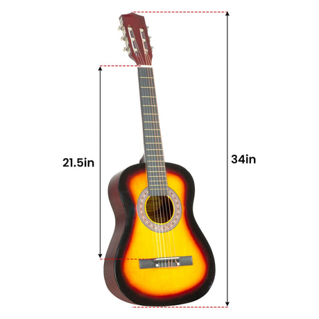 Wooden childrens guitar, supplied with a carry bag.
