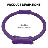 Powertrain Pilates Ring Band Yoga Home Workout Exercise Band Purple.