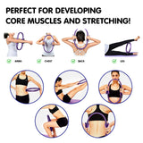 Powertrain Pilates Ring Band Yoga Home Workout Exercise Band Purple.