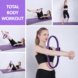 Powertrain Pilates Ring Band Yoga Home Workout Exercise Band Purple.