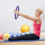 Powertrain Pilates Ring Band Yoga Home Workout Exercise Band Purple.