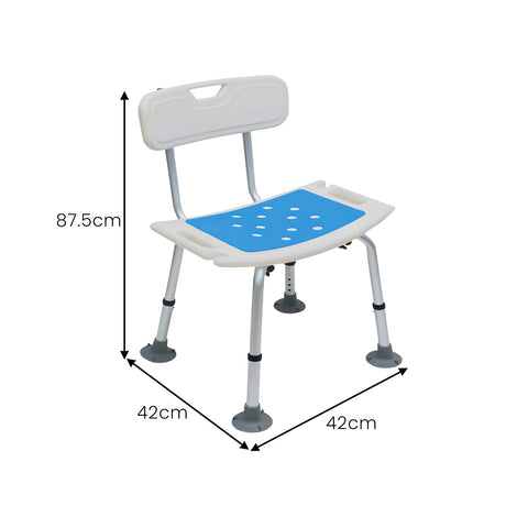 Orthonica aluminium adjustable shower chair.