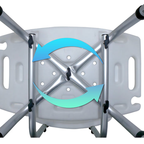 Orthonica aluminium adjustable shower chair.