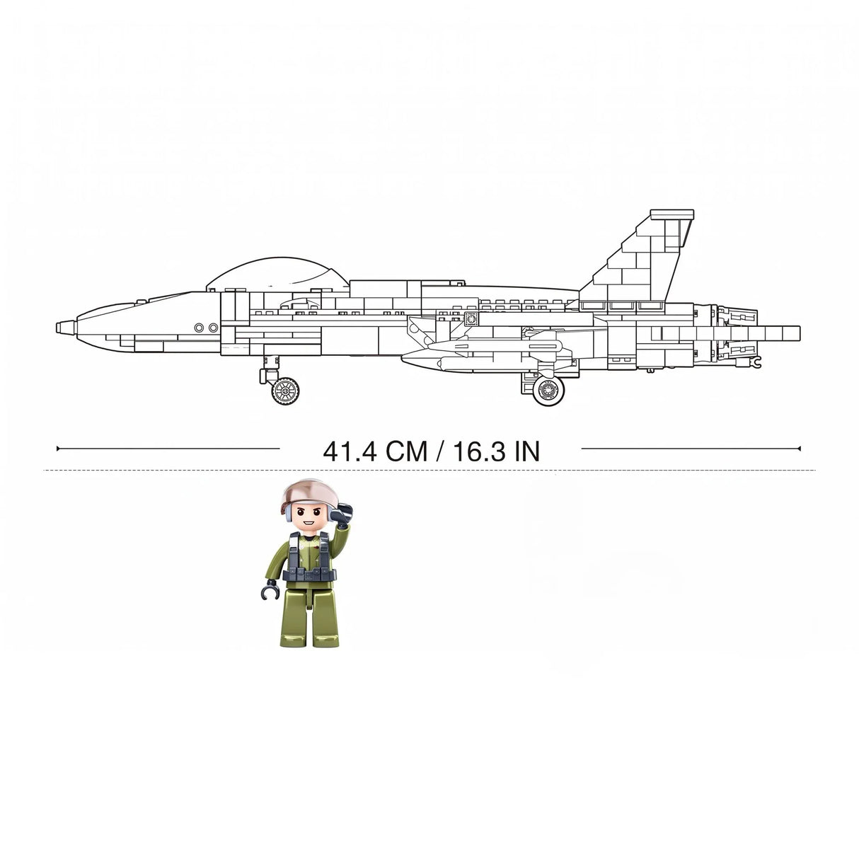 Sluban B0928 Model Kit FA18 Super Hornet Fighter Jet Plane RAAF Military Air Force Building Blocks Super Bumblebee DIY