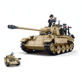 Sluban B1535 Model Kit 1:35 Panther G Tank German Panzer WWII Army Military Building Blocks DIY Construction Set Toy