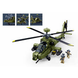Sluban B1536 Model Kit 1:44 AH-64D Apache Attack Helicopter Chopper Gunship Army Military Air Force Blocks DIY Set Toy