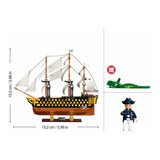 Sluban B1552 Model Kit 1:200 HMS Victory Sailing Battleship Warship Navy Vessel Boat Military DIY Construction Set Toy