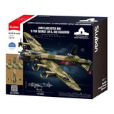Sluban Model Kit 1:44 Lancaster Bomber G For George Plane WWII RAAF Air Force Military Building Blocks DIY Set Toy Sluban B1609