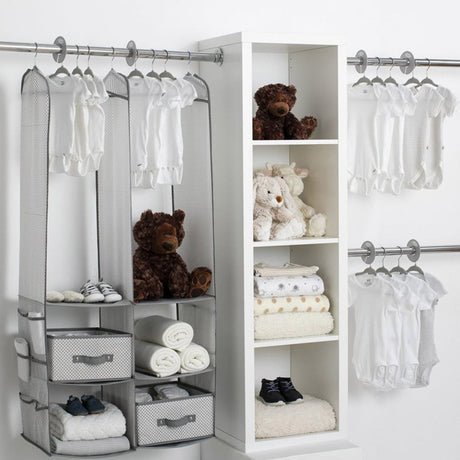 Delta Children 24 Piece Nursery Storage Set Cool Grey Cool Grey.