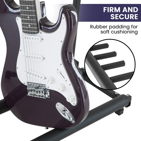 Karrera Steel Multi Guitar Stand for 7 Guitars.