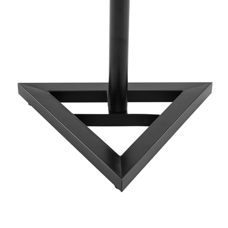 Karrera black adjustable floor speaker stand.