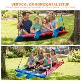 Kahuna Heavy Duty 60 Inch Rectangular Tree Swing With Adjustable 180cm Lifting Ropes Foam Padded Tubes And Full Accessory Kit For Backyard Family Use