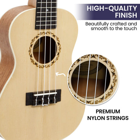 Karrera 23in Ukulele Natural.