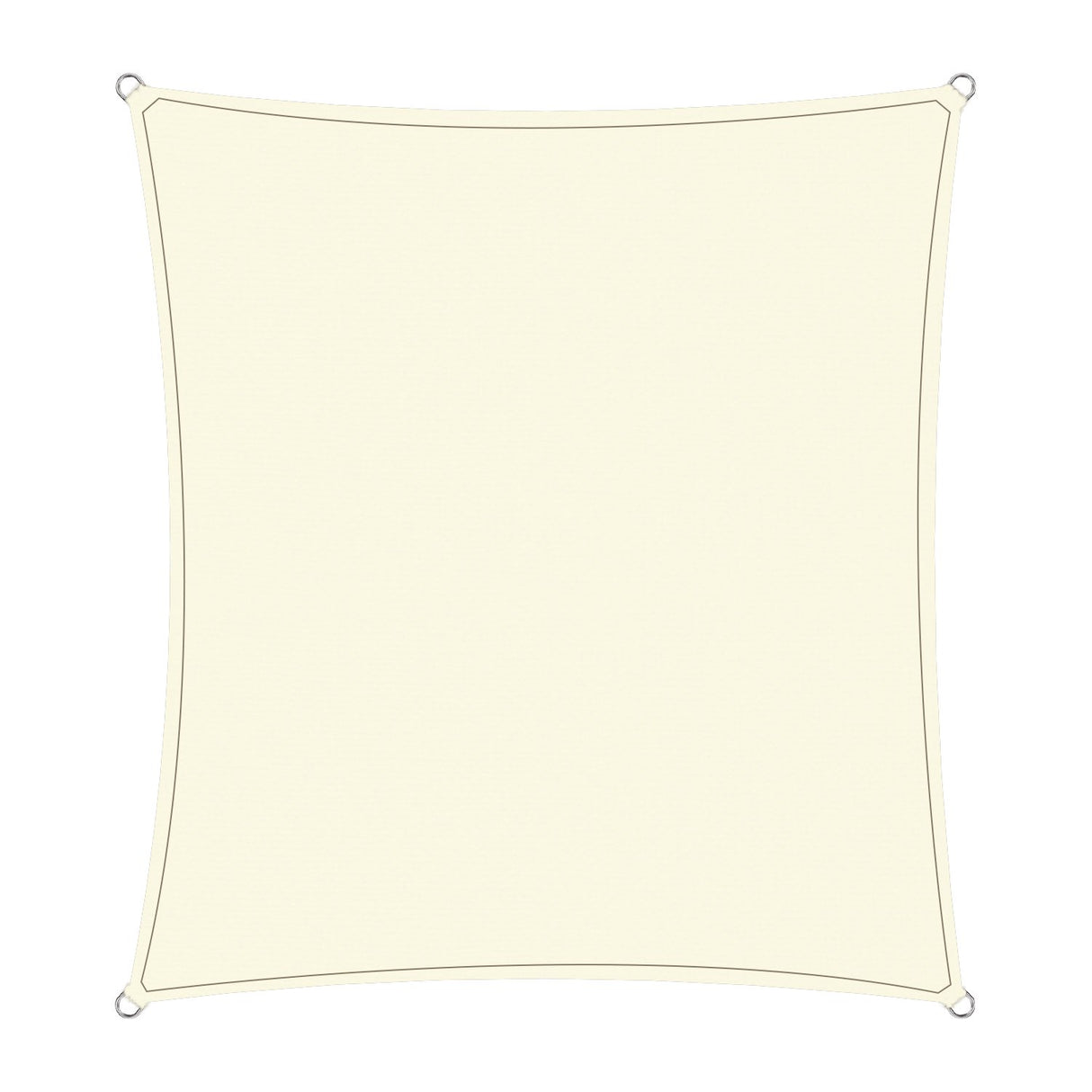 Wallaroo Waterproof Outdoor Shade Sail Canopy Sun Cloth  Square 4x4M