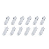 White non-slip sneakers socks, breathable.
