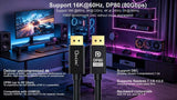 OXHORN DisplayPort cable, 1.8m.