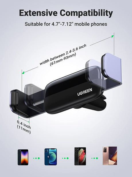 Vent phone holder.