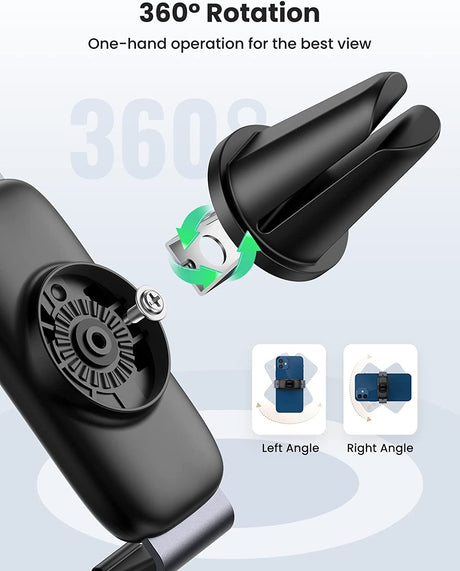 Vent phone holder.