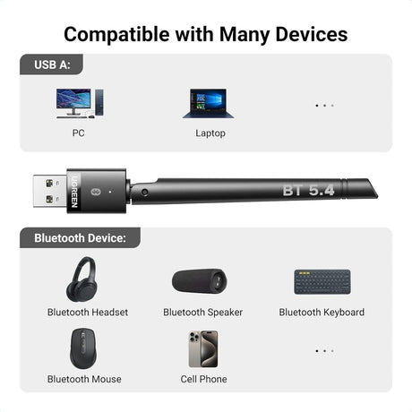 UGREEN Bluetooth adapter.