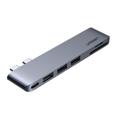 Ugreen 60560 USB-C Hub for MacBook Aluminum Type-C Adapter with 3 USB 3.0 100W.